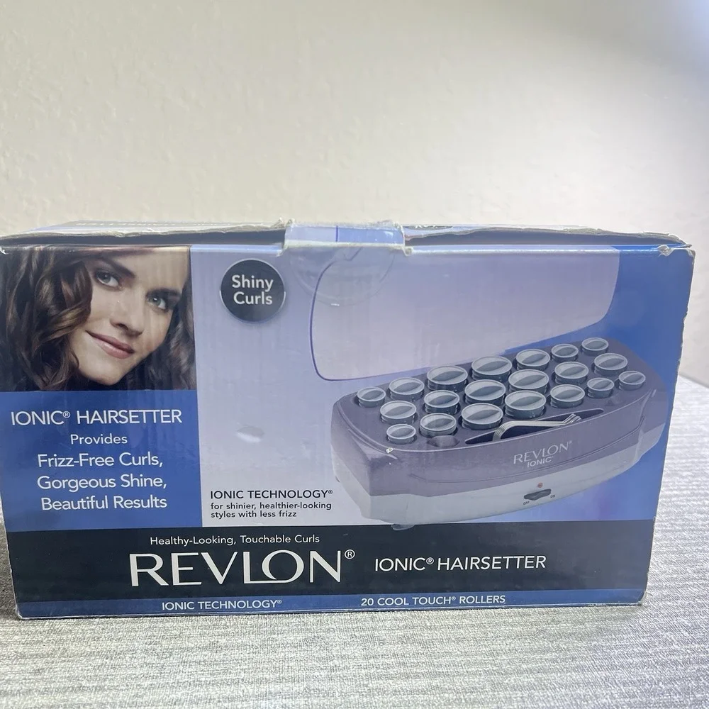 Revlon RV261 Ionic Hairsetter 20 Hot Hair Curlers Rollers with 13 clips Tested